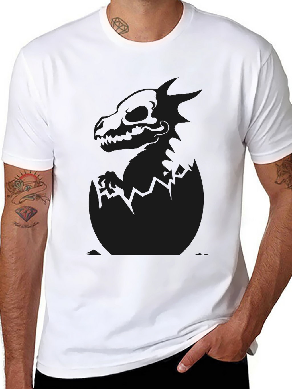 Black Dragon Hatching T-Shirt
