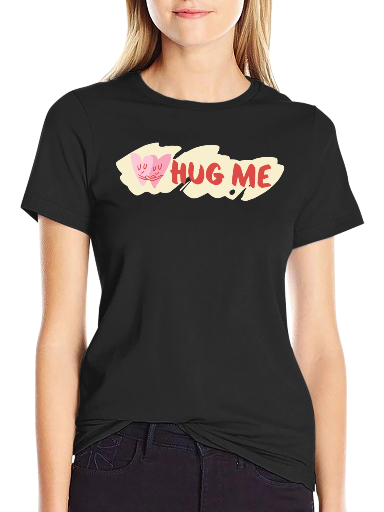 Hug Me T-Shirt Cute Hearts Valentines Day Shirt