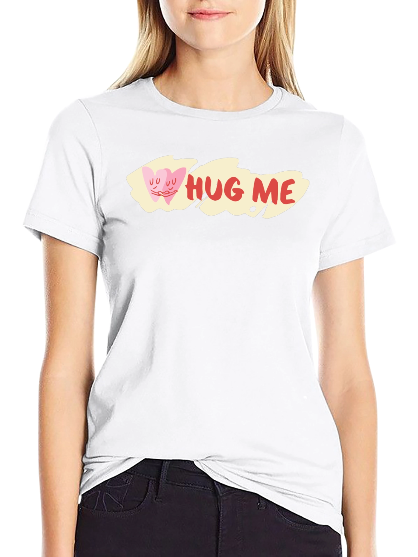 Hug Me T-Shirt Cute Hearts Valentines Day Shirt