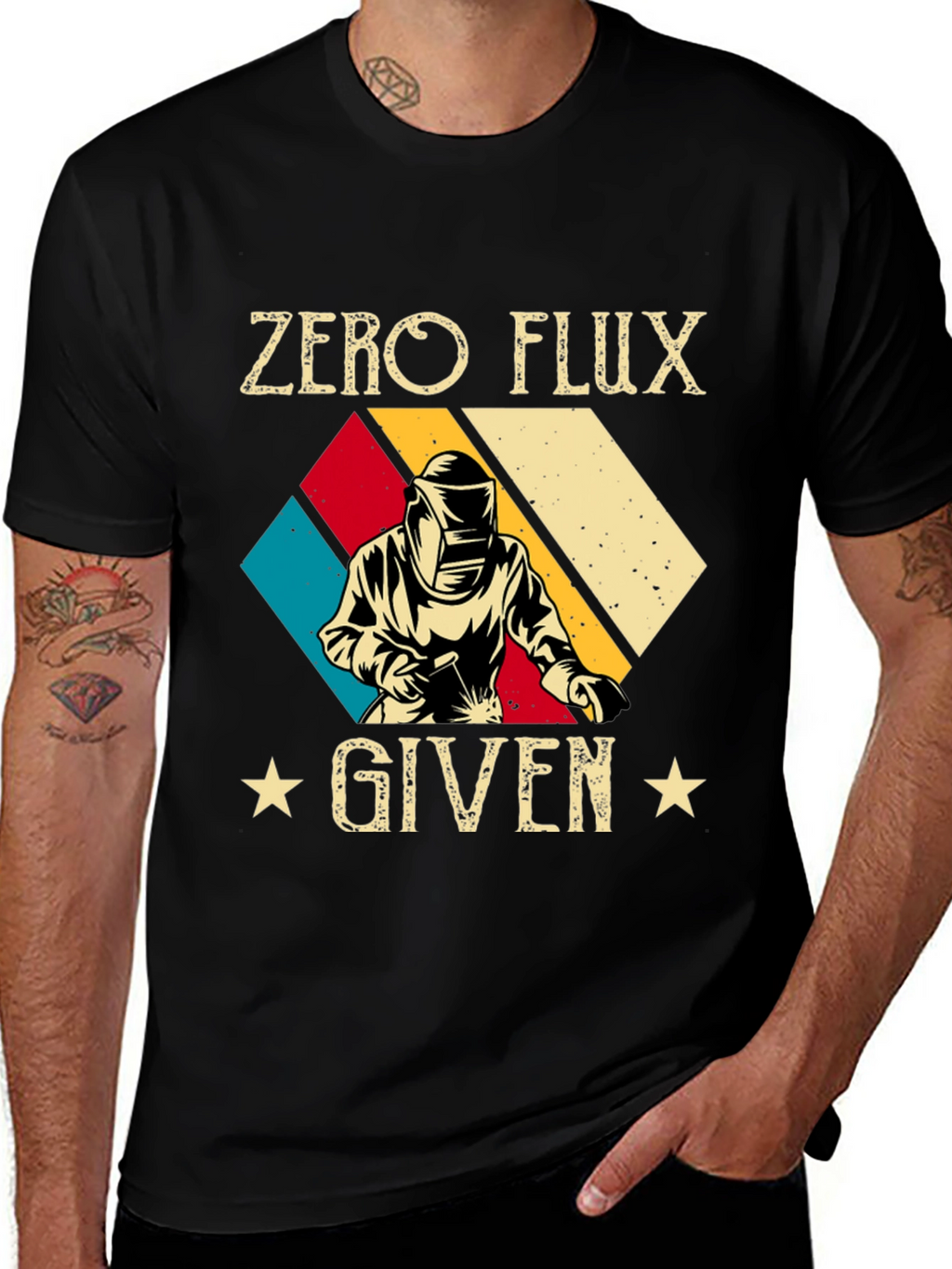 Zero Flux Given Black Graphic Tee