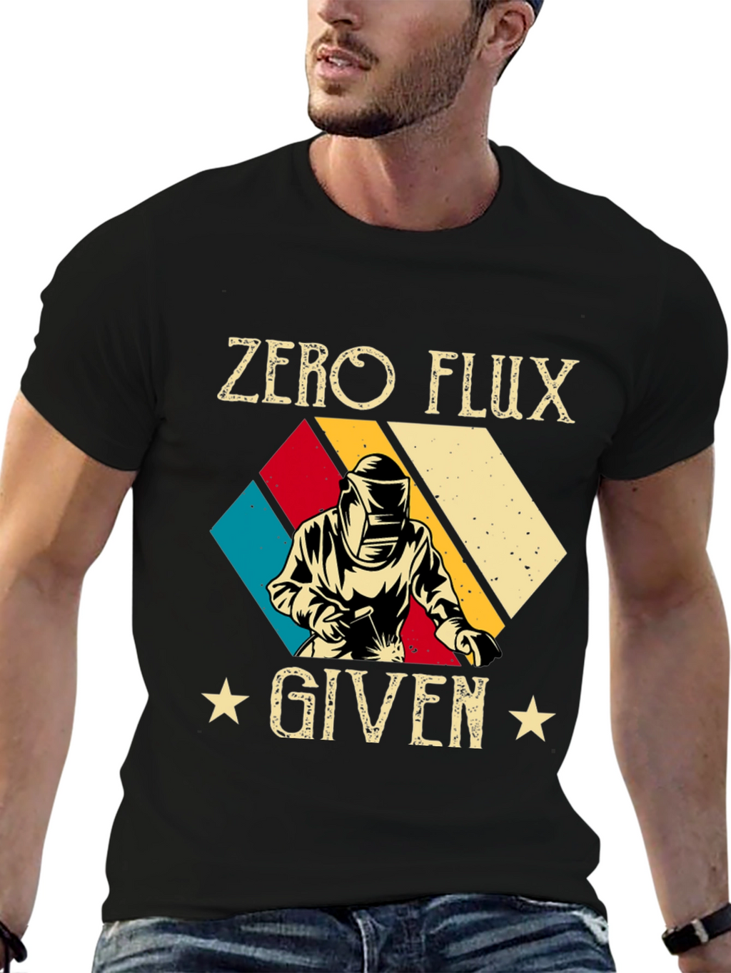 Zero Flux Given Black Graphic Tee