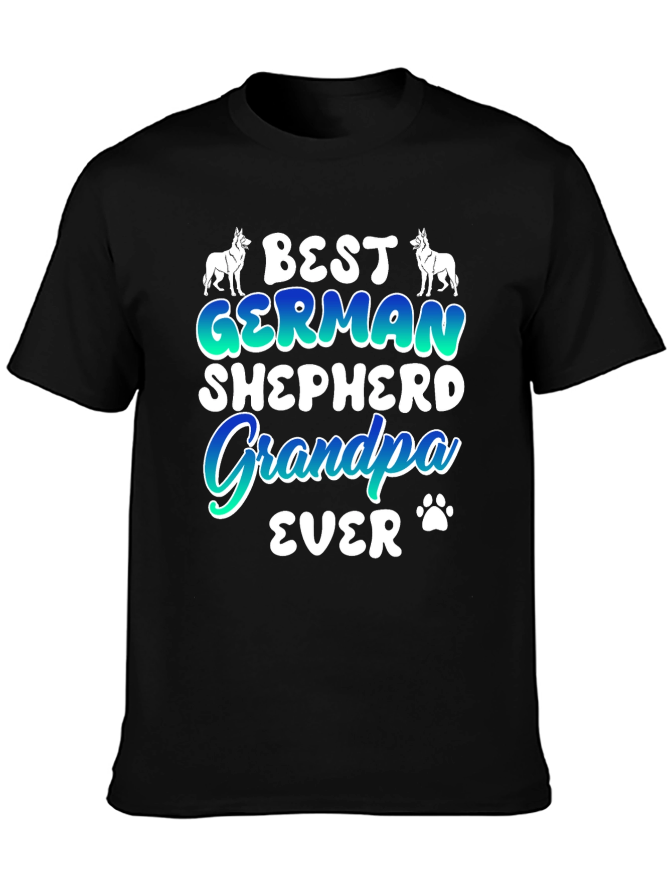 Best German Shepherd Grandpa Ever Graphic T-Shirt