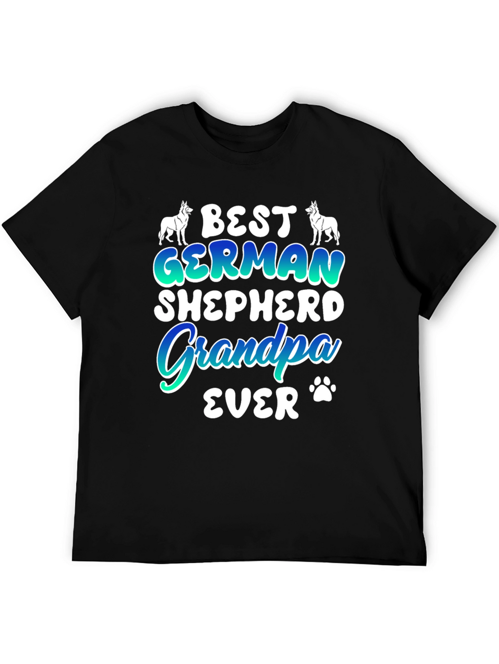 Best German Shepherd Grandpa Ever Graphic T-Shirt