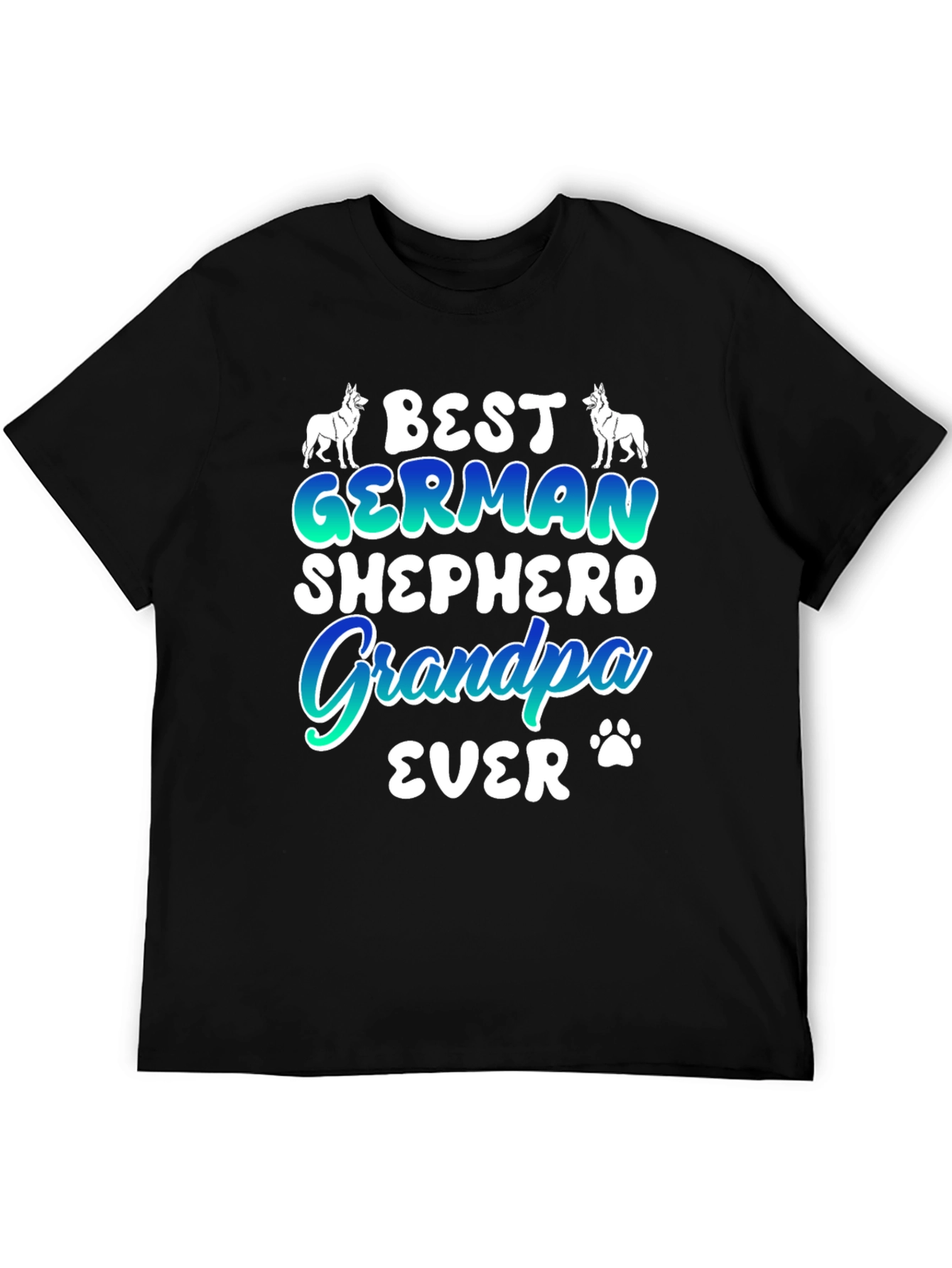 Best German Shepherd Grandpa Ever Graphic T-Shirt
