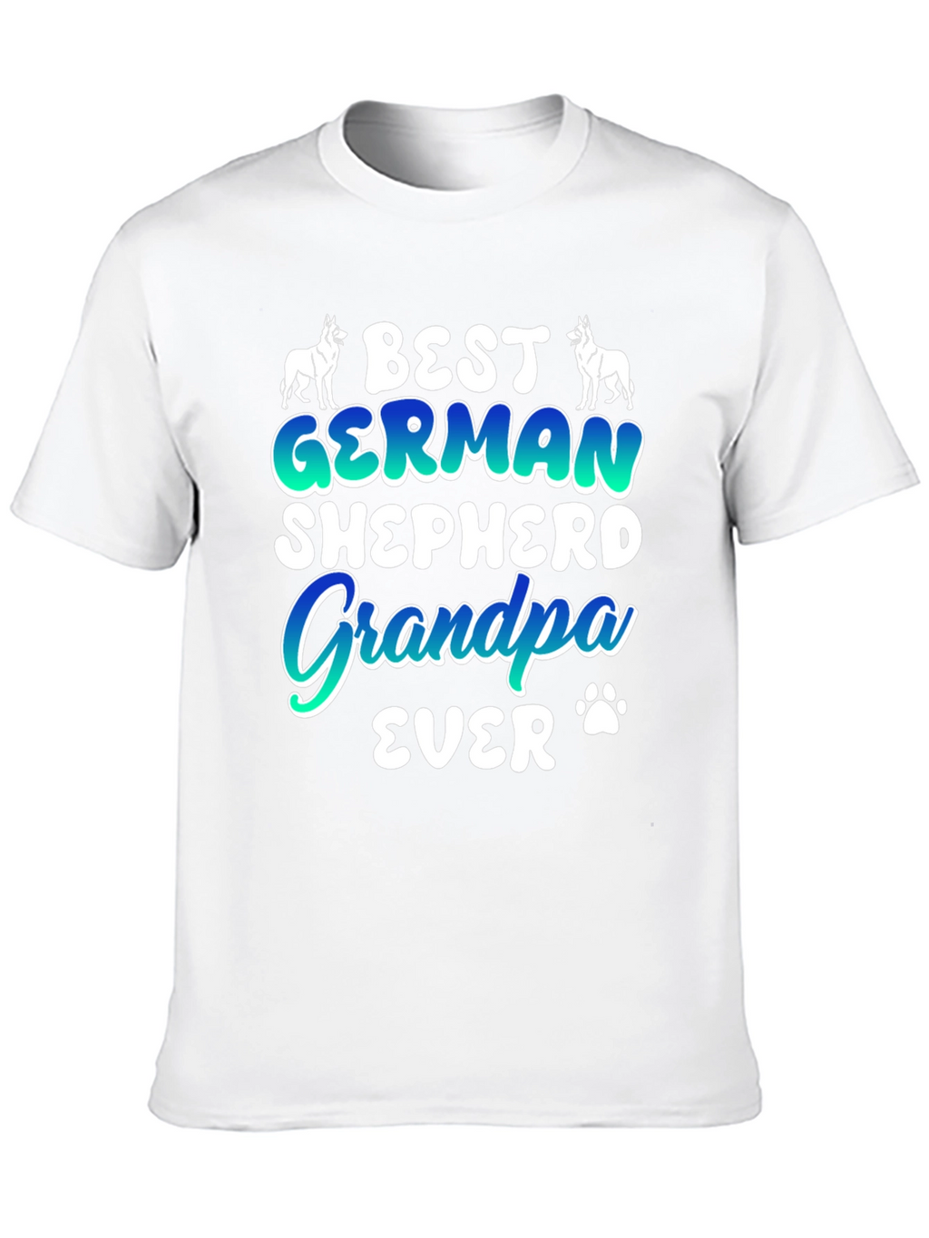 Best German Shepherd Grandpa Ever Graphic T-Shirt