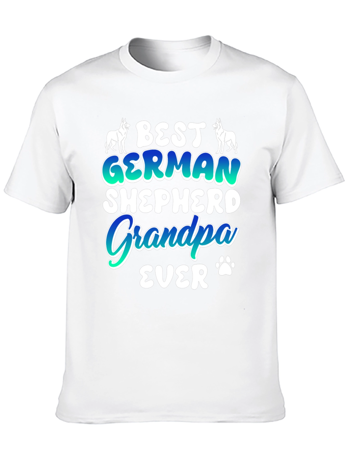 Best German Shepherd Grandpa Ever Graphic T-Shirt