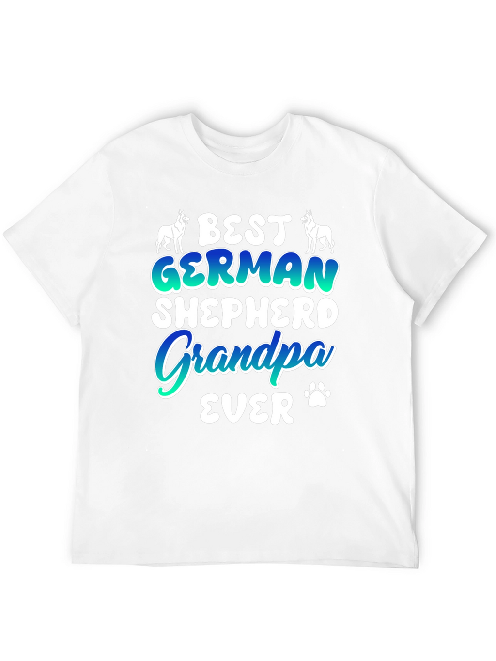 Best German Shepherd Grandpa Ever Graphic T-Shirt
