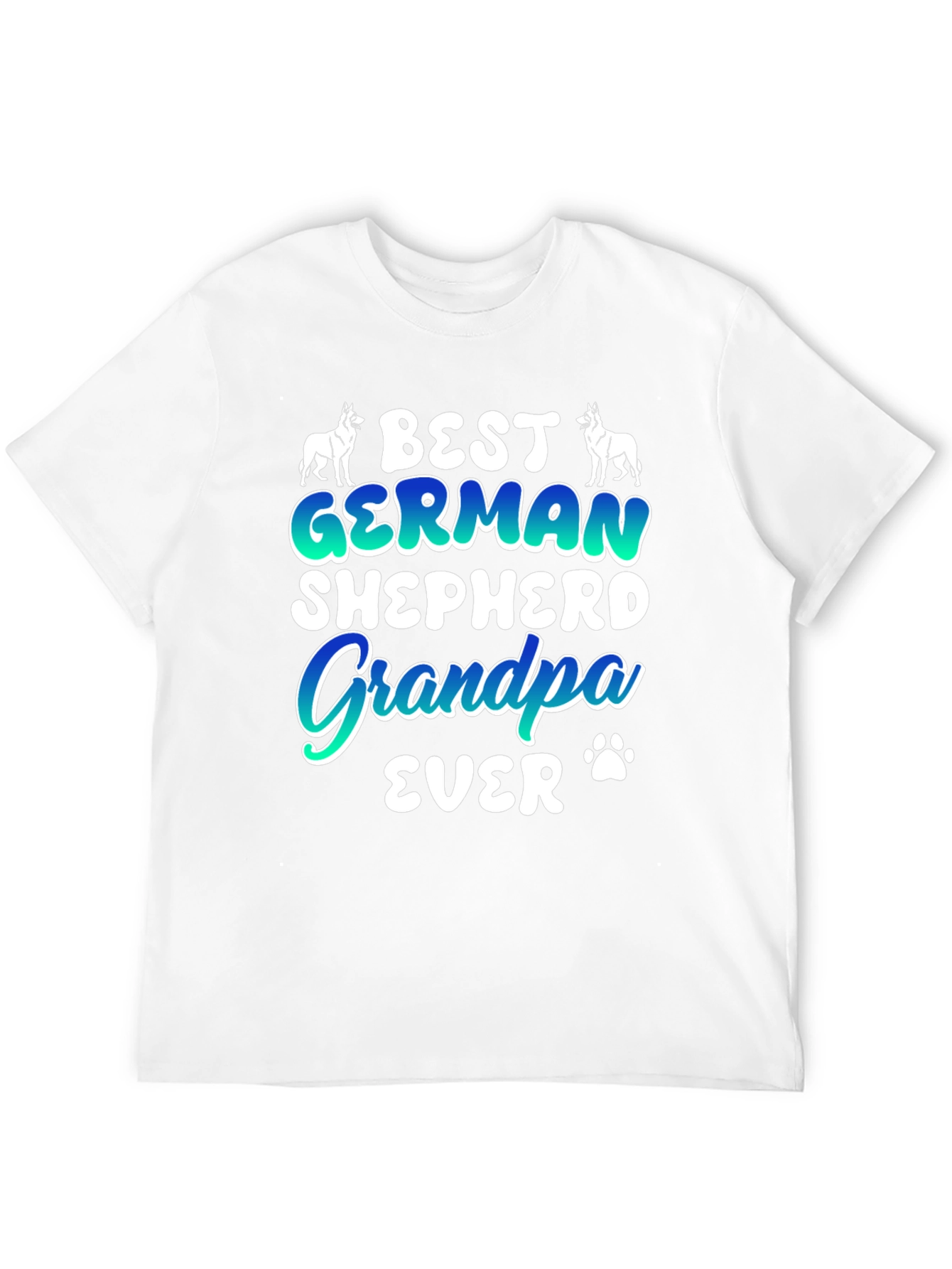 Best German Shepherd Grandpa Ever Graphic T-Shirt