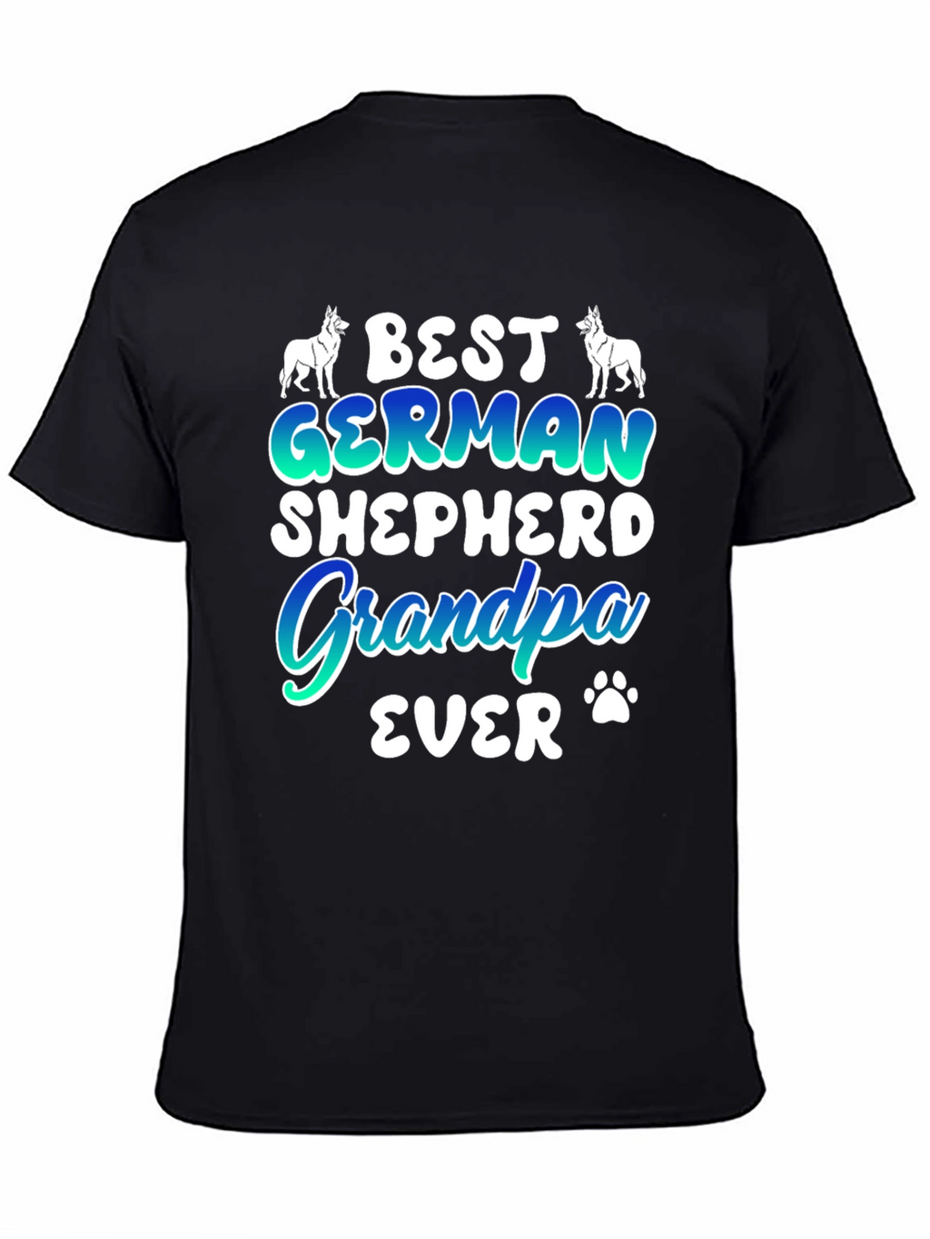 Best German Shepherd Grandpa Ever Graphic T-Shirt