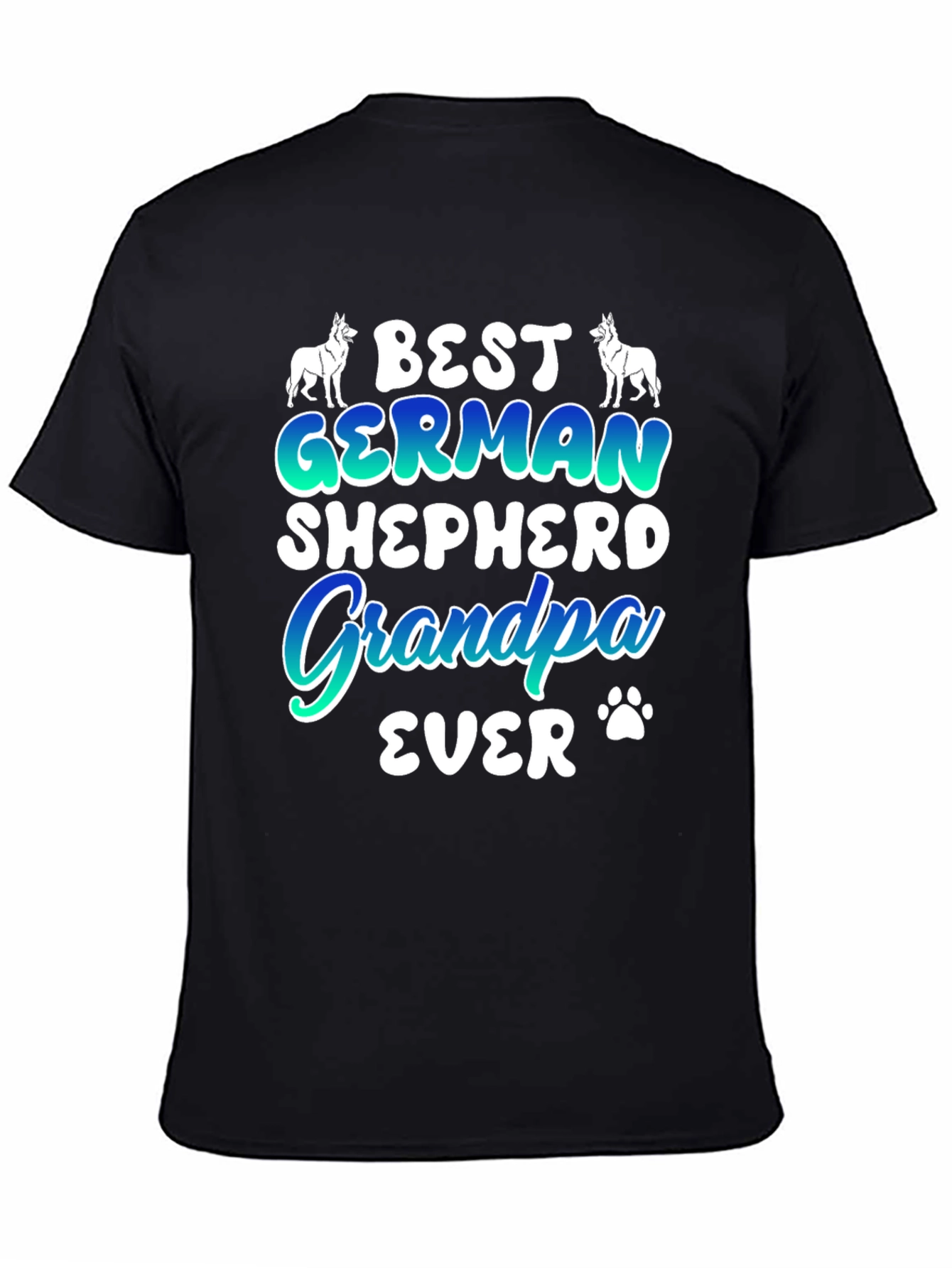 Best German Shepherd Grandpa Ever Graphic T-Shirt