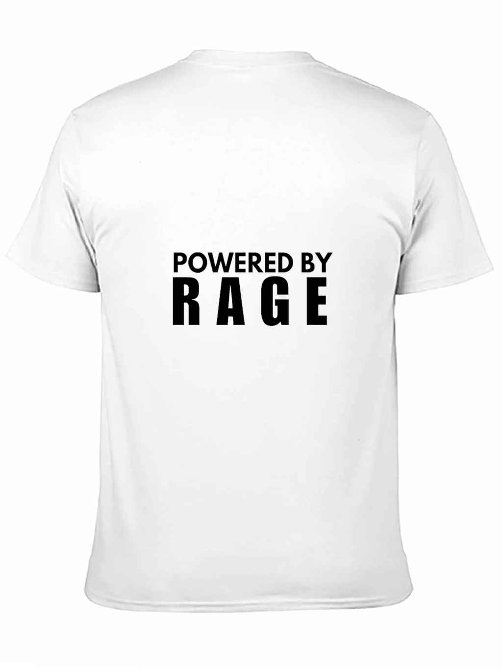 Powered by Rage T-Shirt - Black Crew Neck Tee