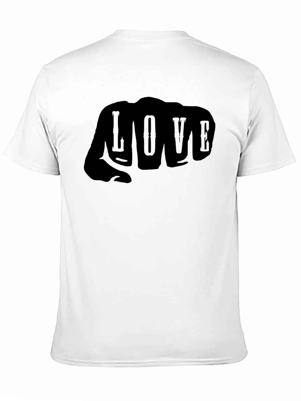 Love Fist T-Shirt - Mens Graphic Tee - Black