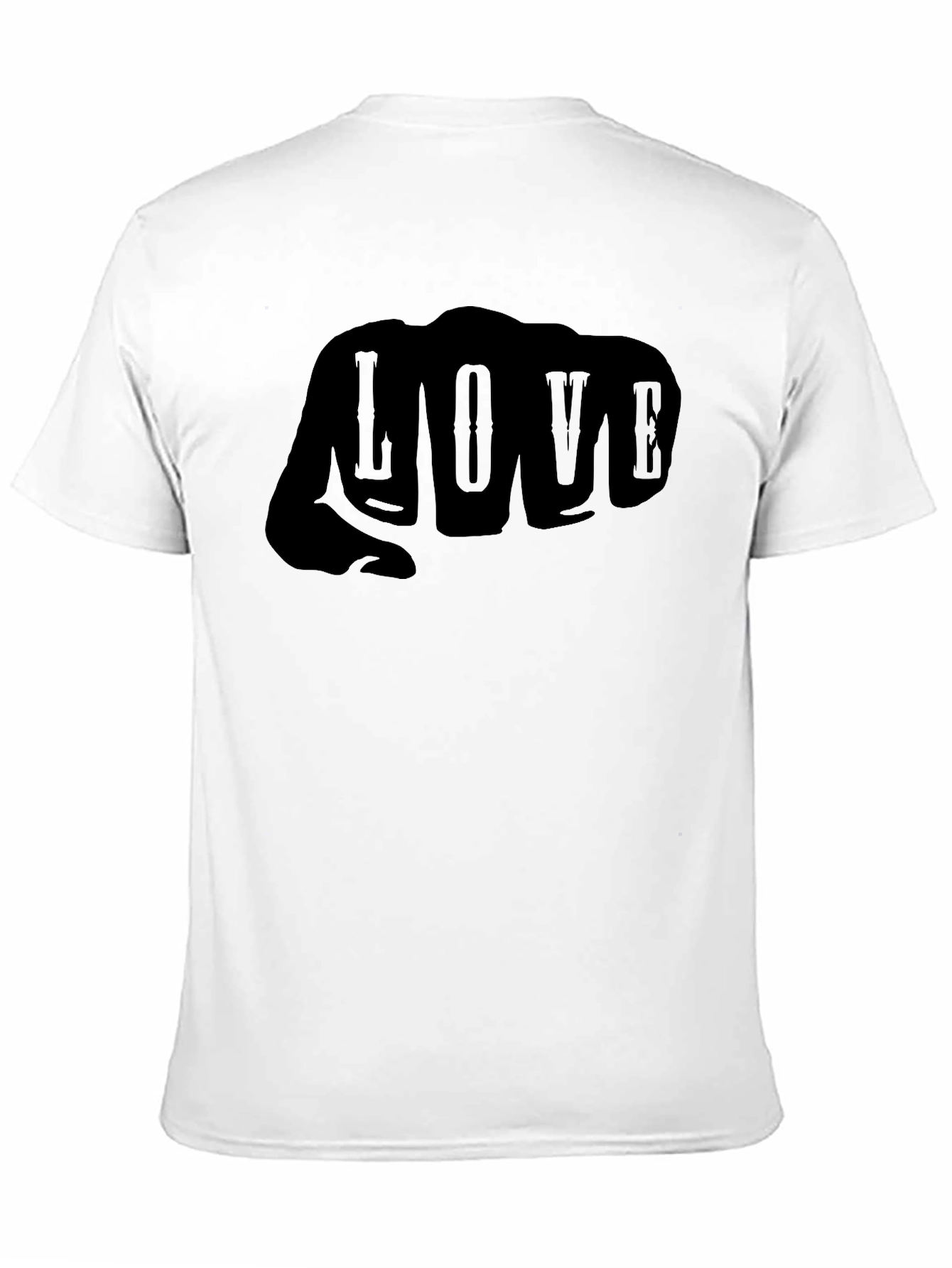 Love Fist T-Shirt - Mens Graphic Tee - Black
