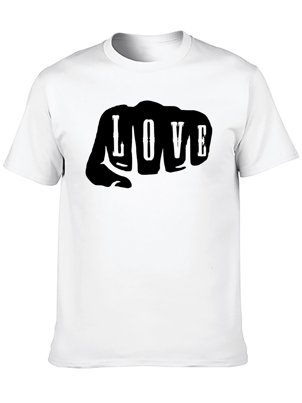 Love Fist T-Shirt - Mens Graphic Tee - Black
