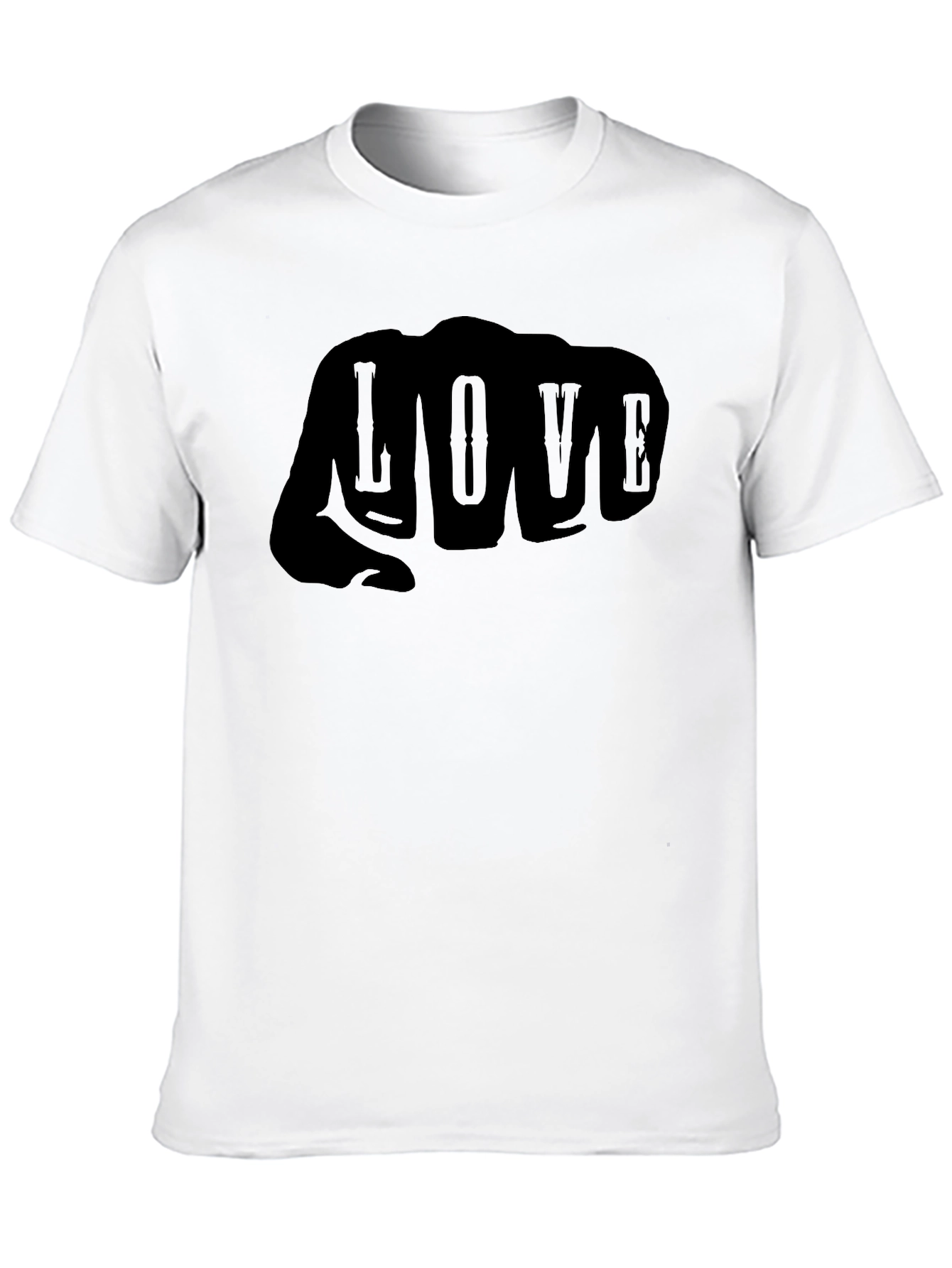 Love Fist T-Shirt - Mens Graphic Tee - Black
