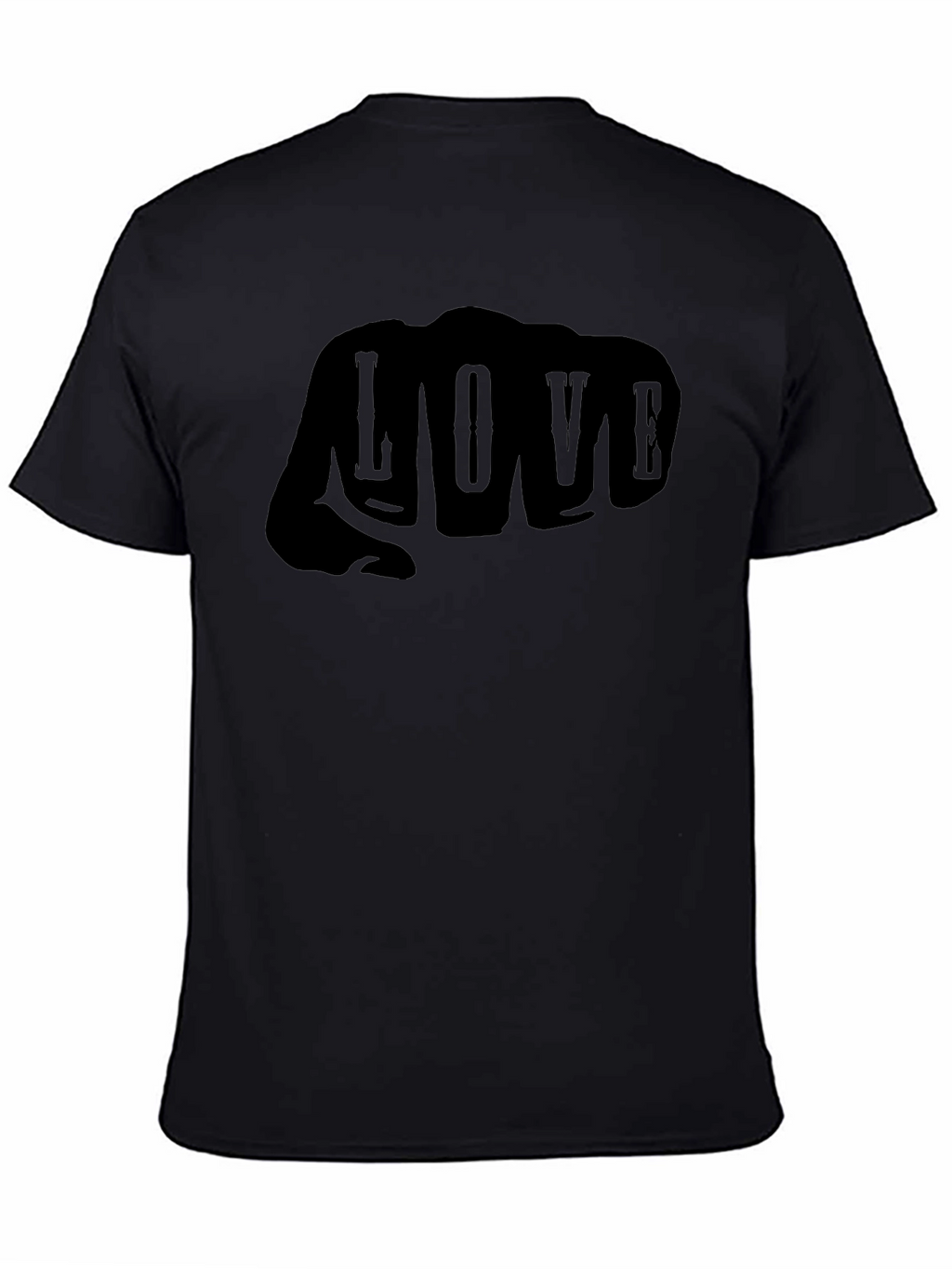 Love Fist T-Shirt - Mens Graphic Tee - Black