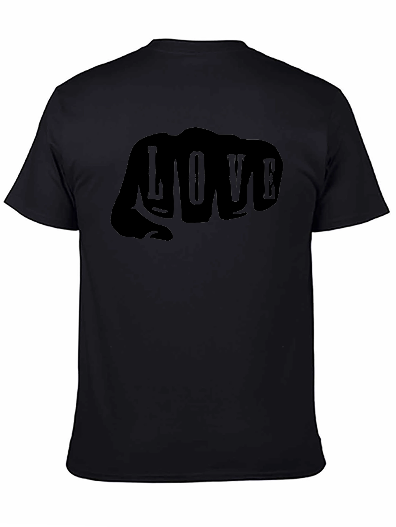 Love Fist T-Shirt - Mens Graphic Tee - Black