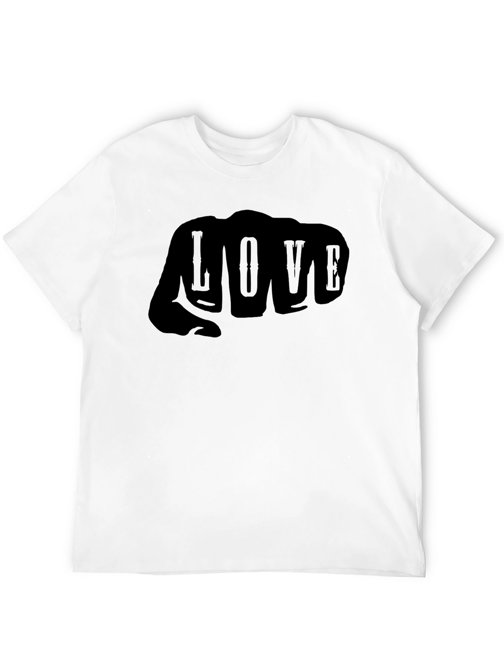 Love Fist T-Shirt - Mens Graphic Tee - Black