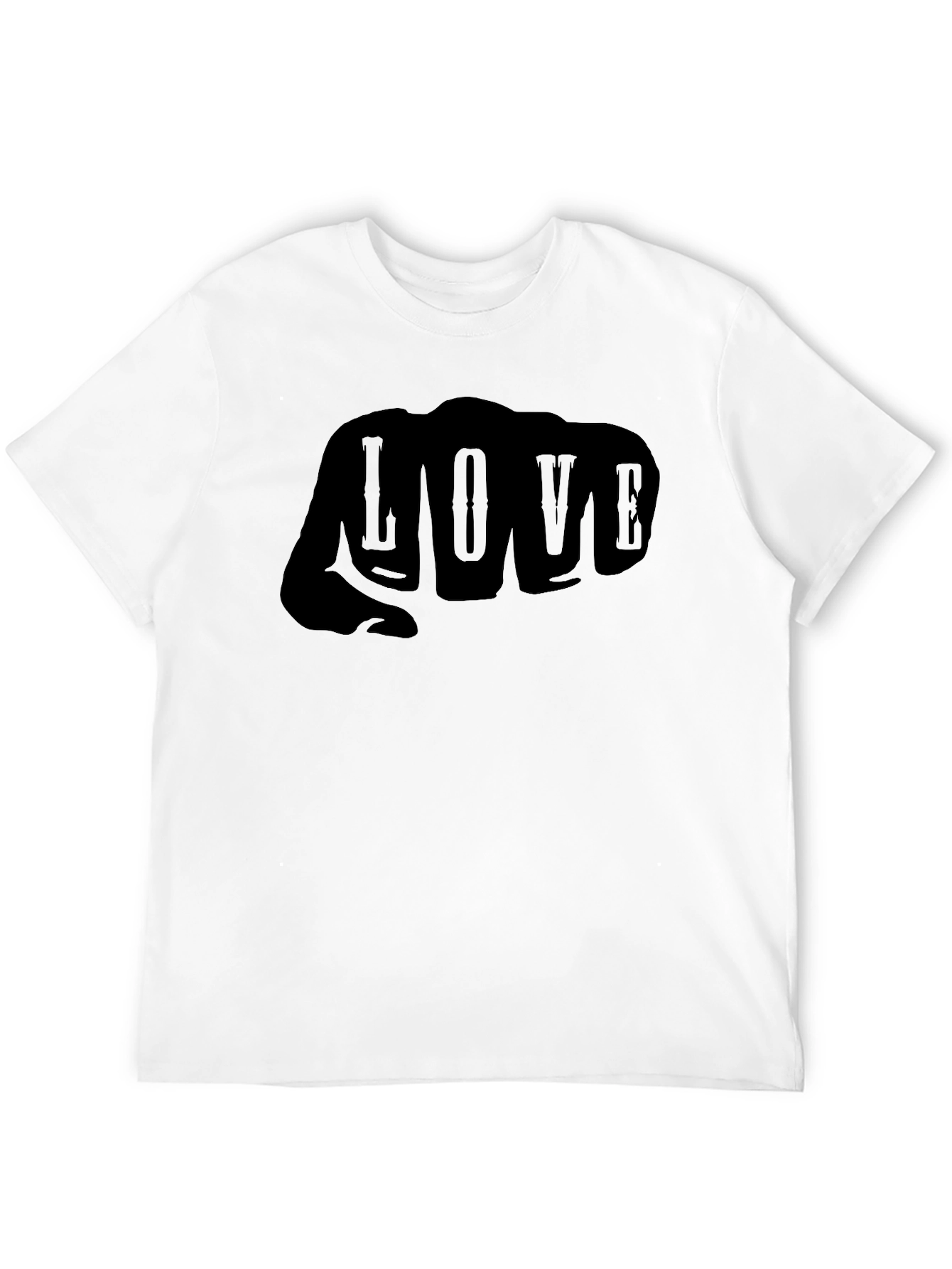 Love Fist T-Shirt - Mens Graphic Tee - Black