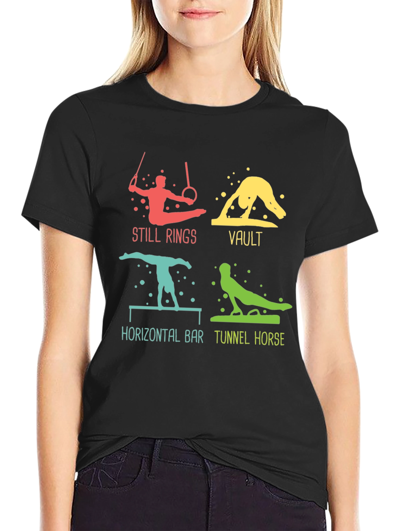 Gymnastics Events Graphic T-Shirt