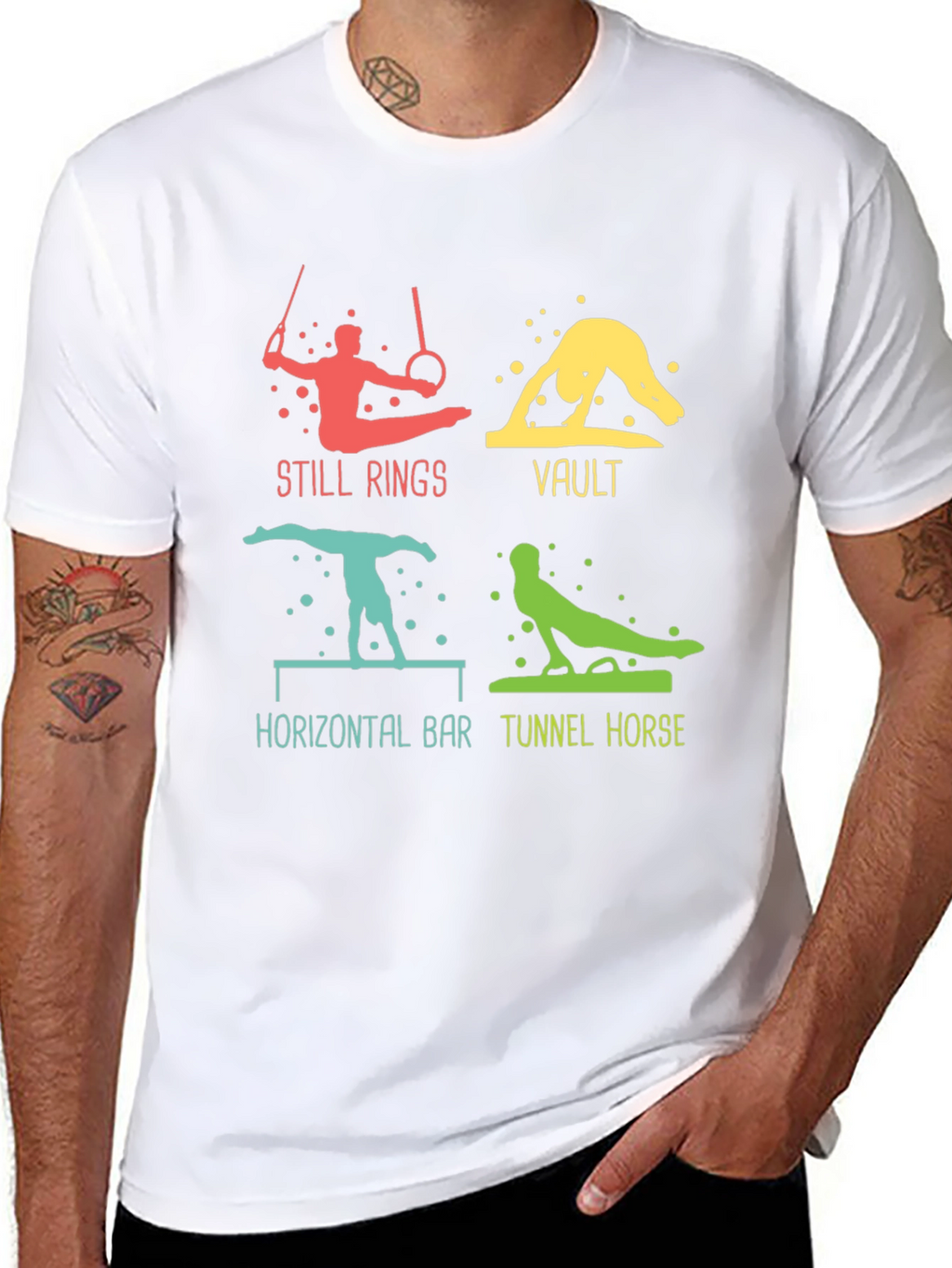 Gymnastics Events Graphic T-Shirt