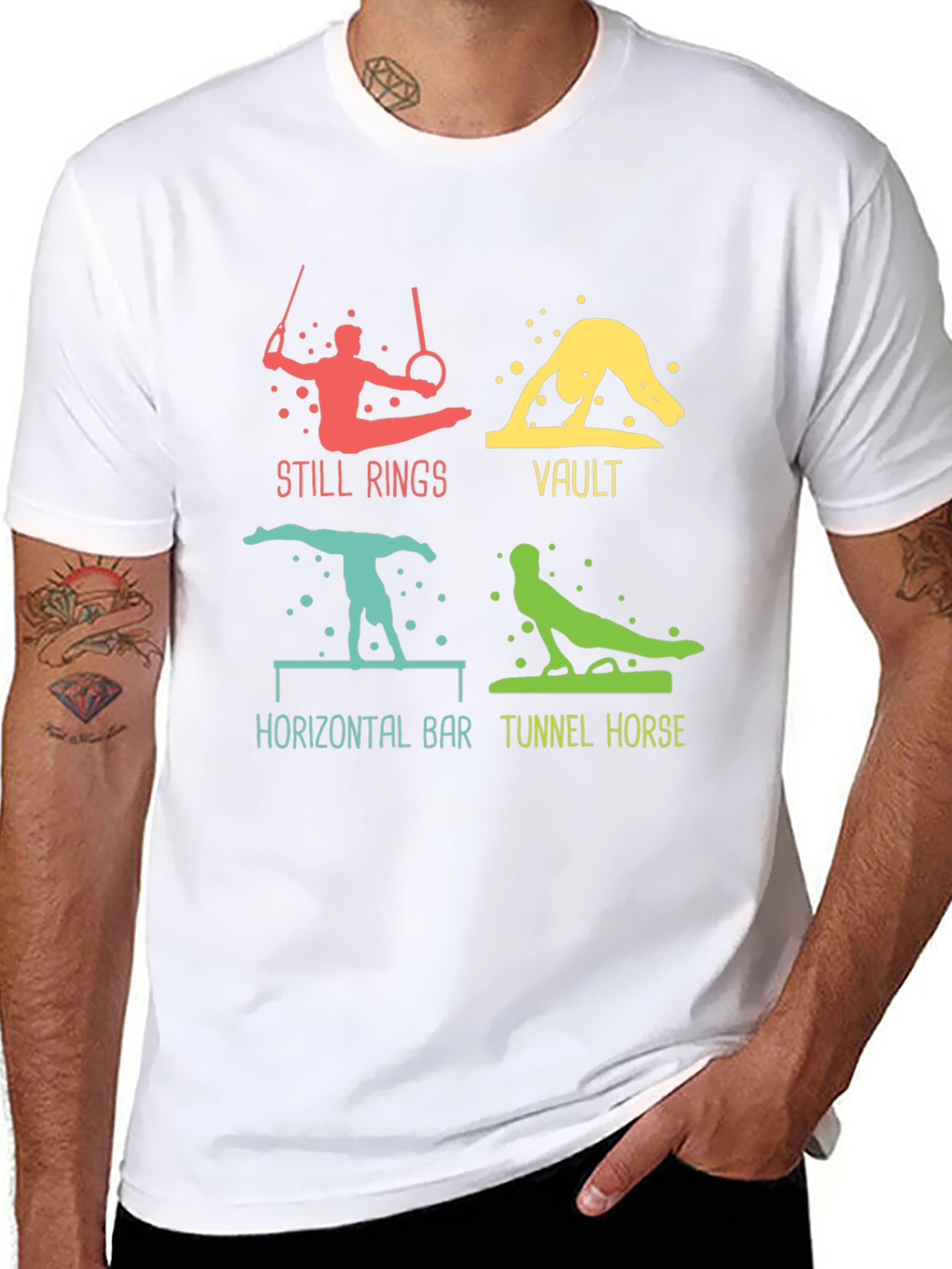 Gymnastics Events Graphic T-Shirt