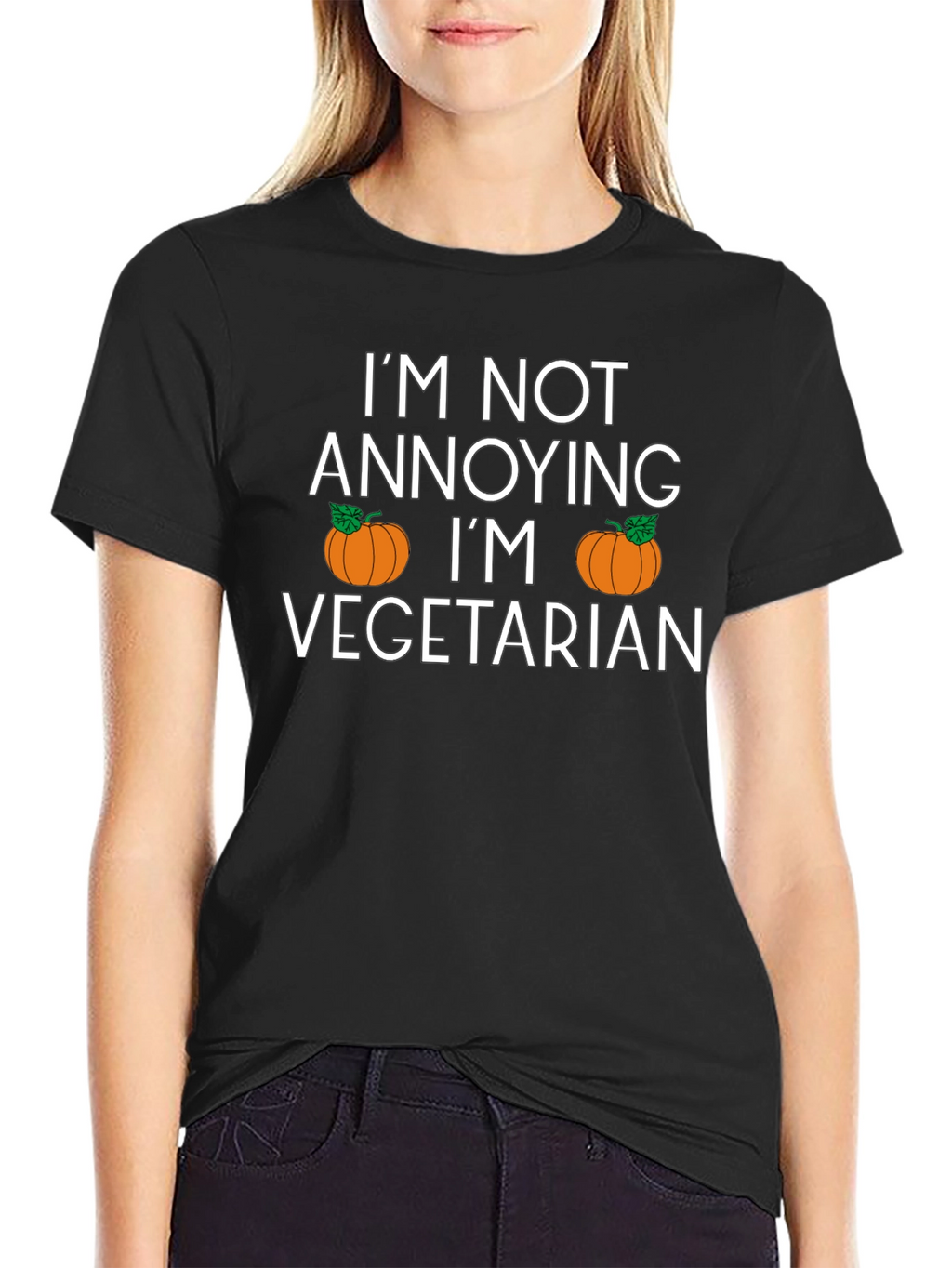 Im Not Annoying Im Vegetarian Funny T-Shirt