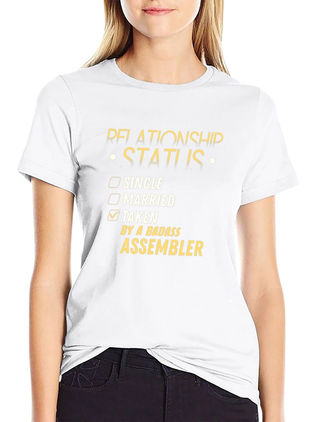 Badass Assembler Relationship Status T-Shirt