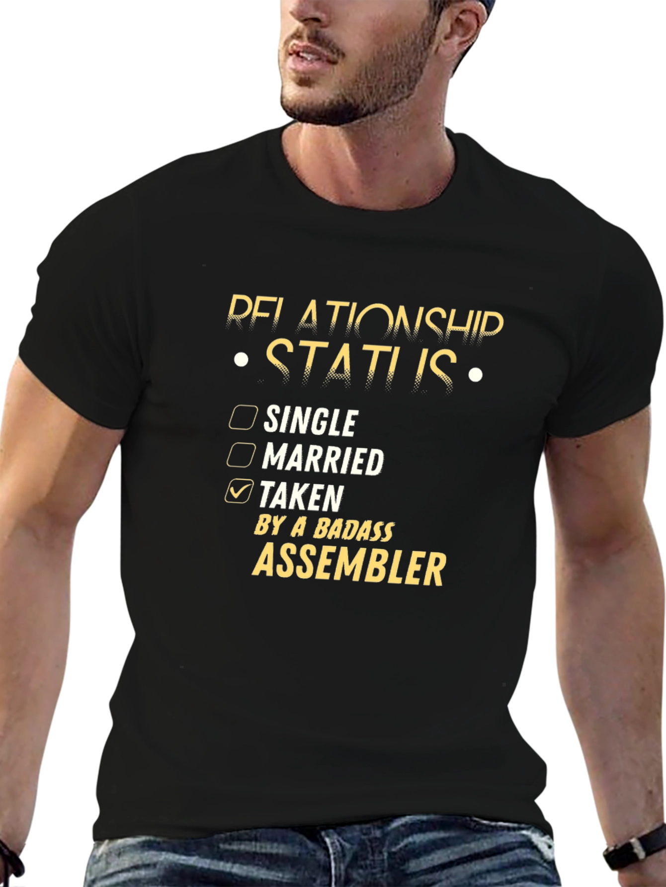 Badass Assembler Relationship Status T-Shirt
