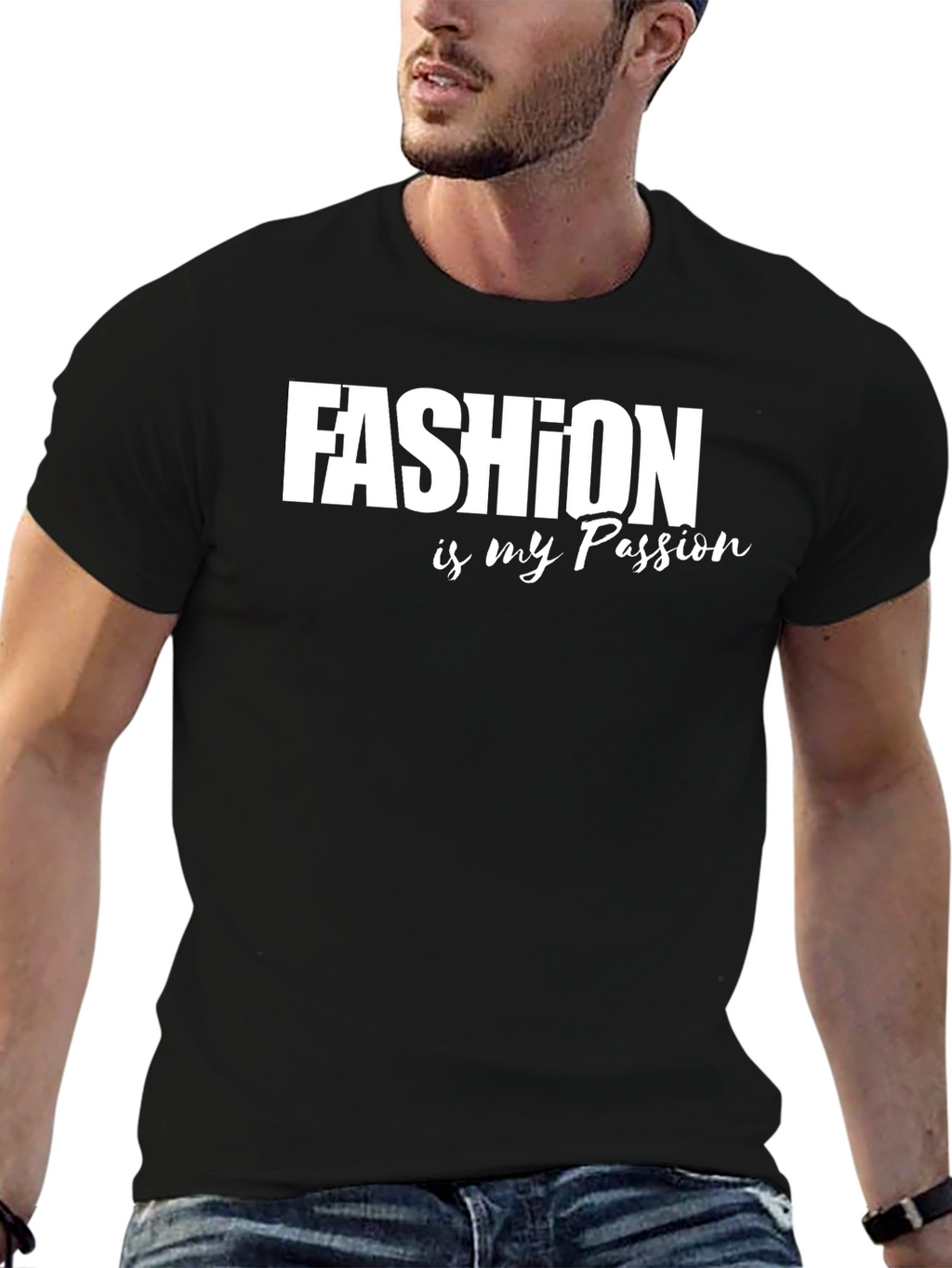 Fashion is my Passion Graphic Tee - Black