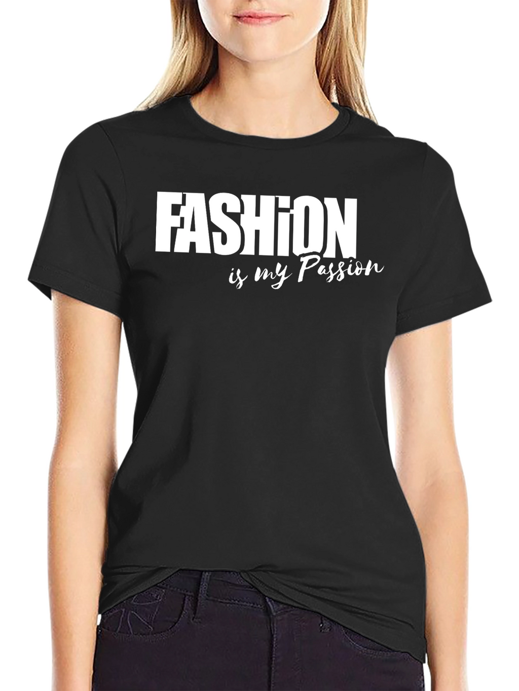 Fashion is my Passion Graphic Tee - Black