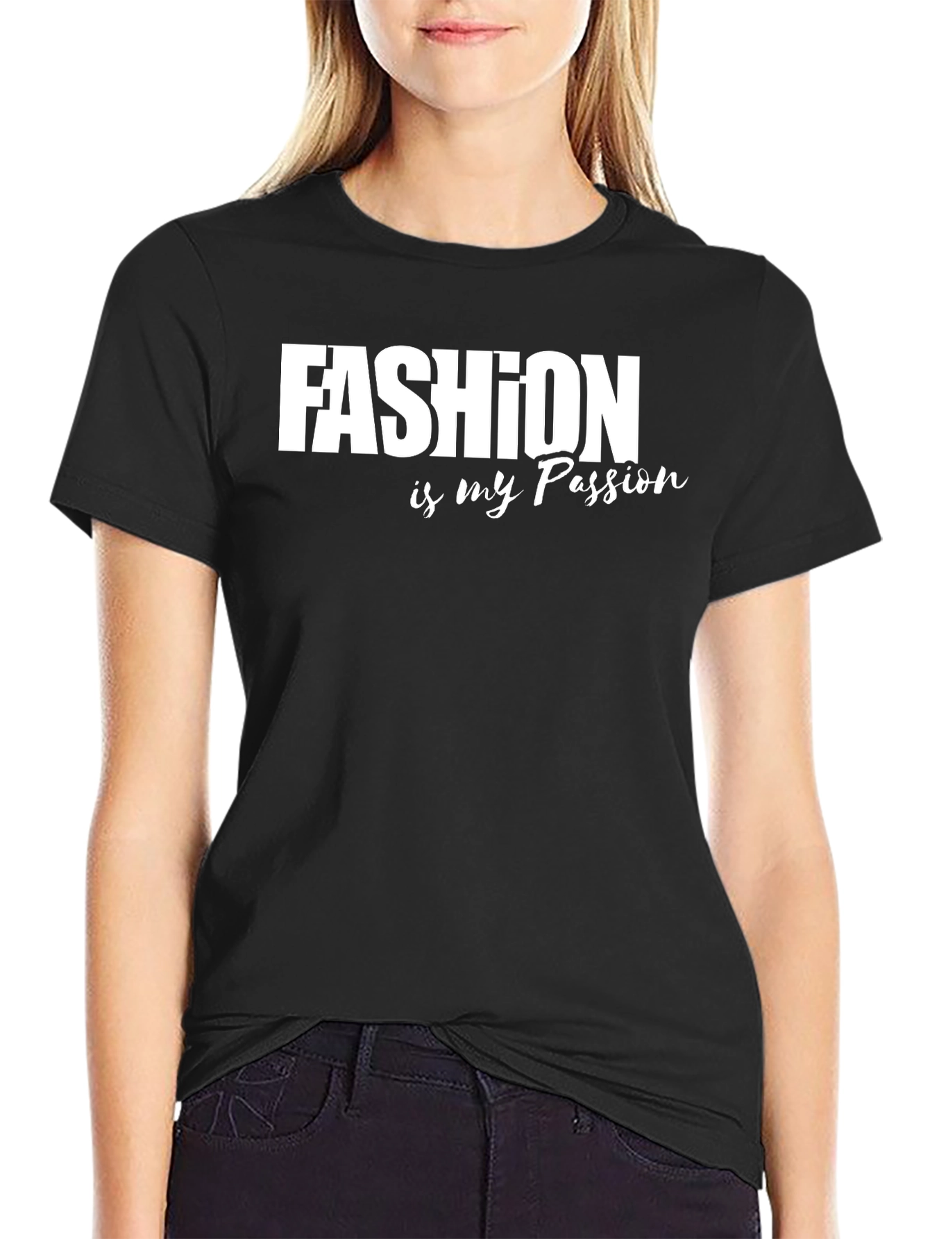 Fashion is my Passion Graphic Tee - Black