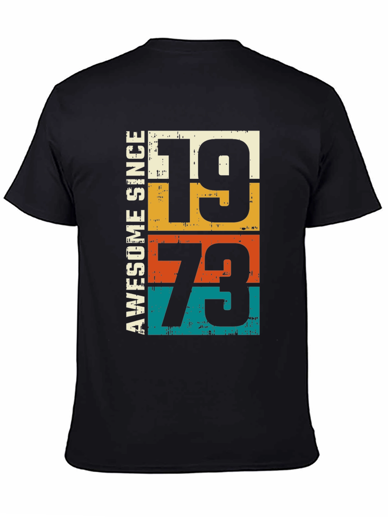 Awesome Since 1973 T-Shirt - Retro Birthday Tee
