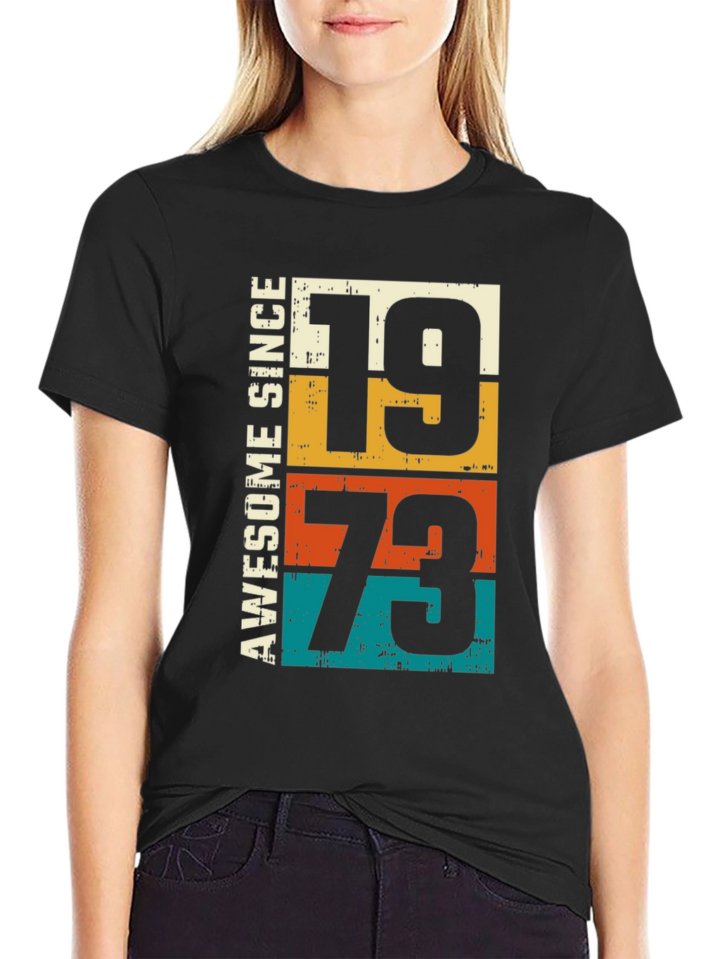 Awesome Since 1973 T-Shirt - Retro Birthday Tee