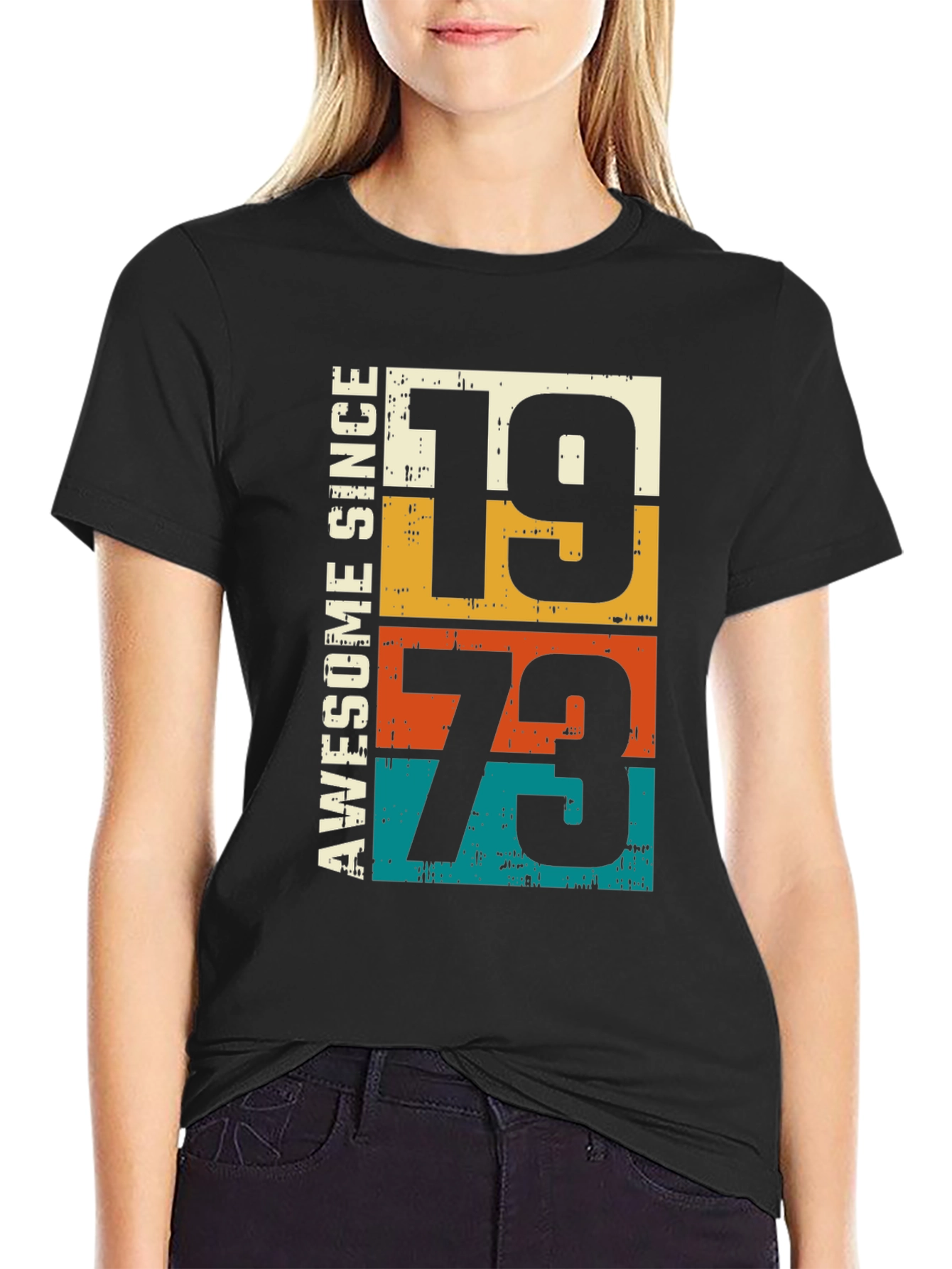 Awesome Since 1973 T-Shirt - Retro Birthday Tee