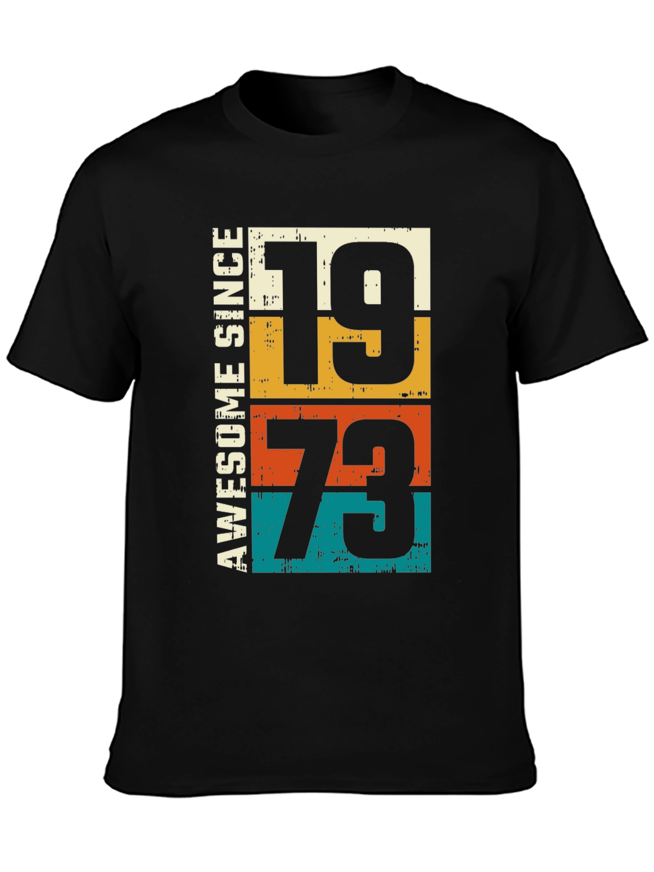 Awesome Since 1973 T-Shirt - Retro Birthday Tee