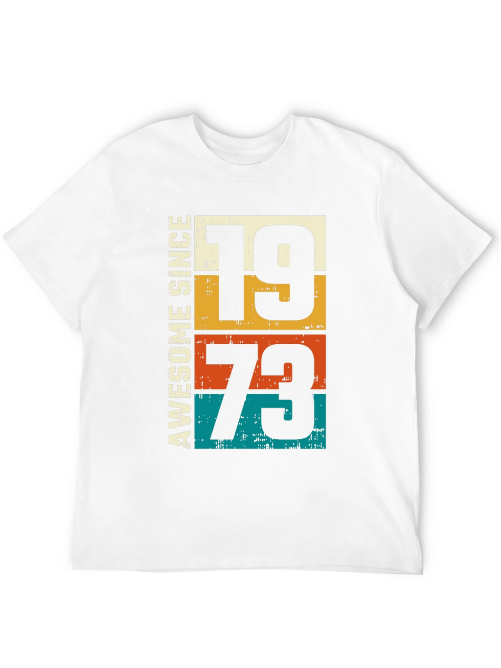 Awesome Since 1973 T-Shirt - Retro Birthday Tee