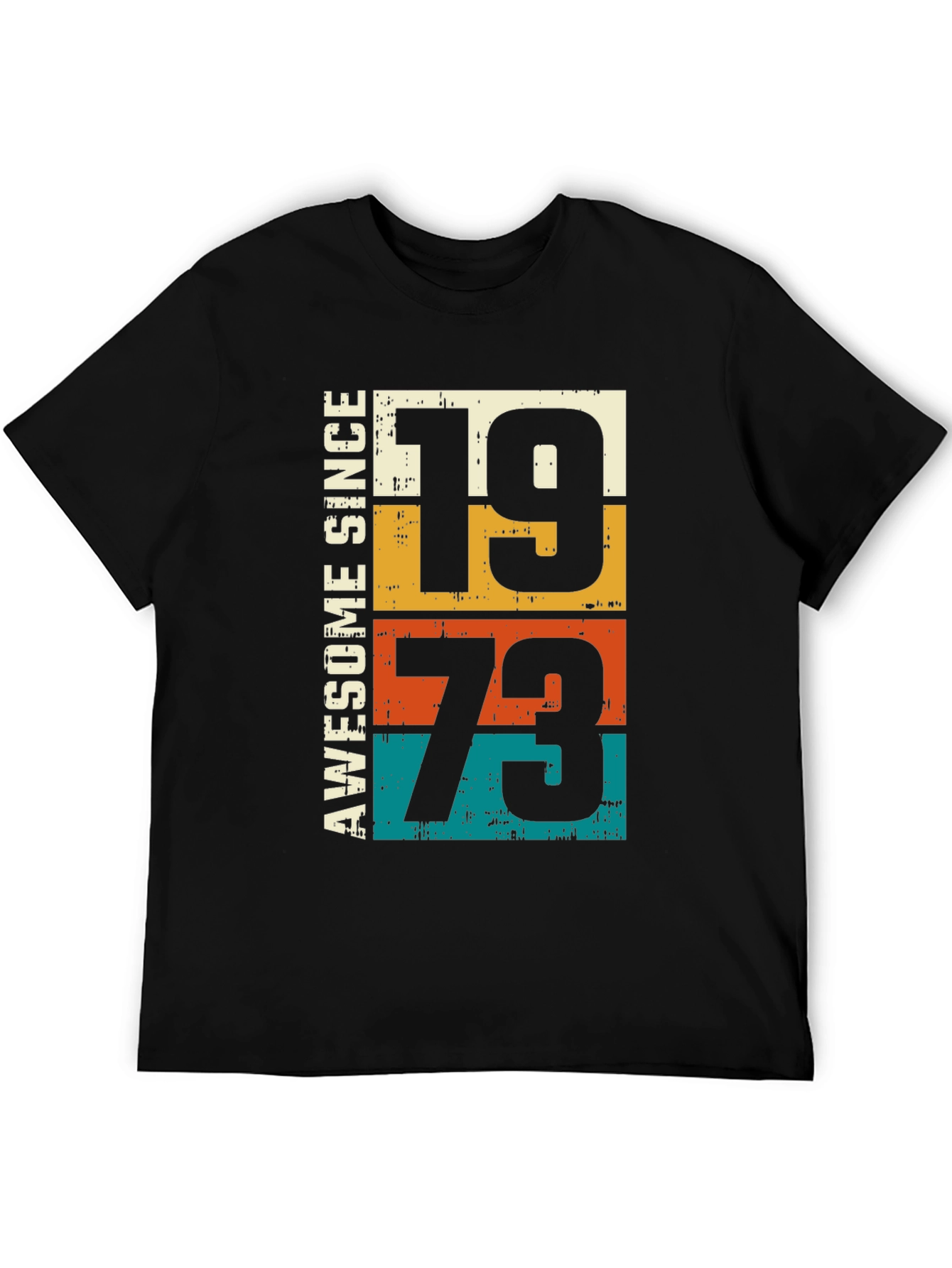 Awesome Since 1973 T-Shirt - Retro Birthday Tee