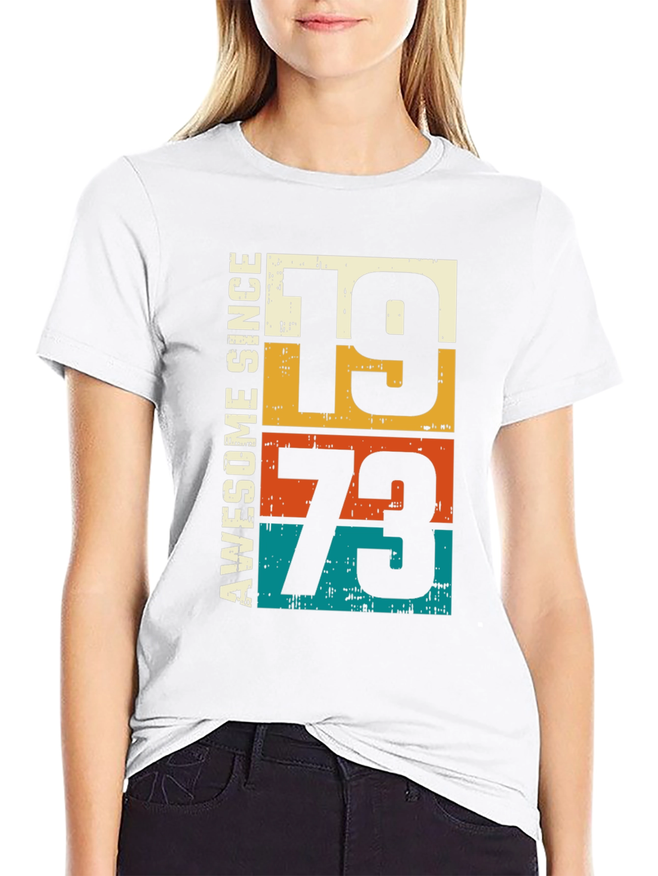 Awesome Since 1973 T-Shirt - Retro Birthday Tee