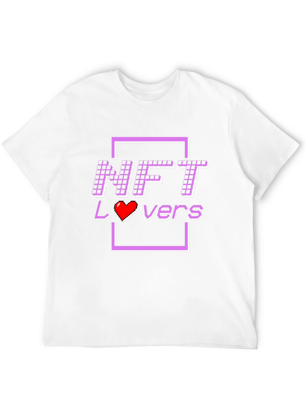 NFT Lovers T-Shirt - Pixelated Design