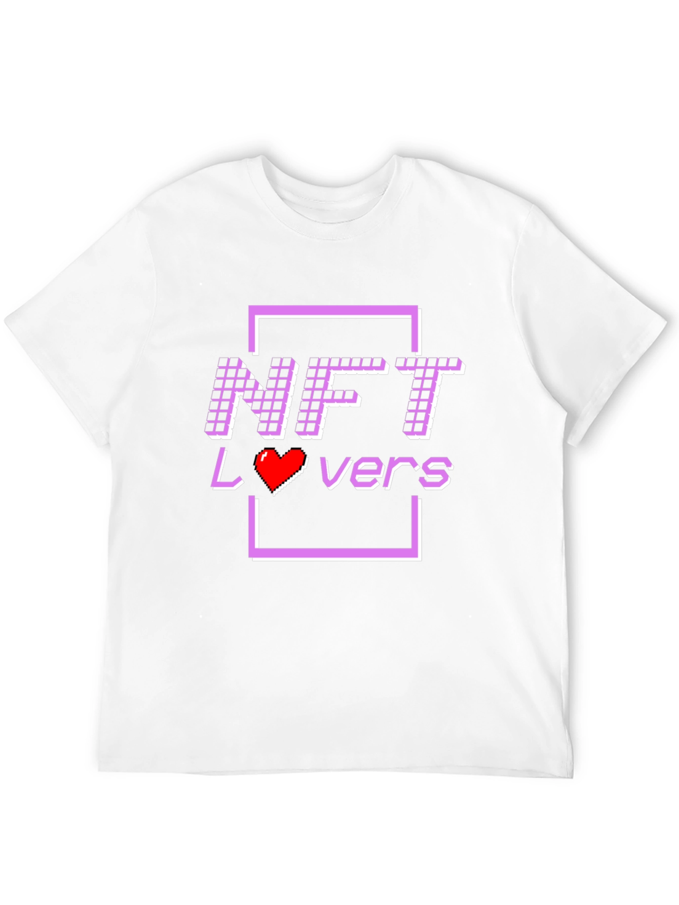 NFT Lovers T-Shirt - Pixelated Design