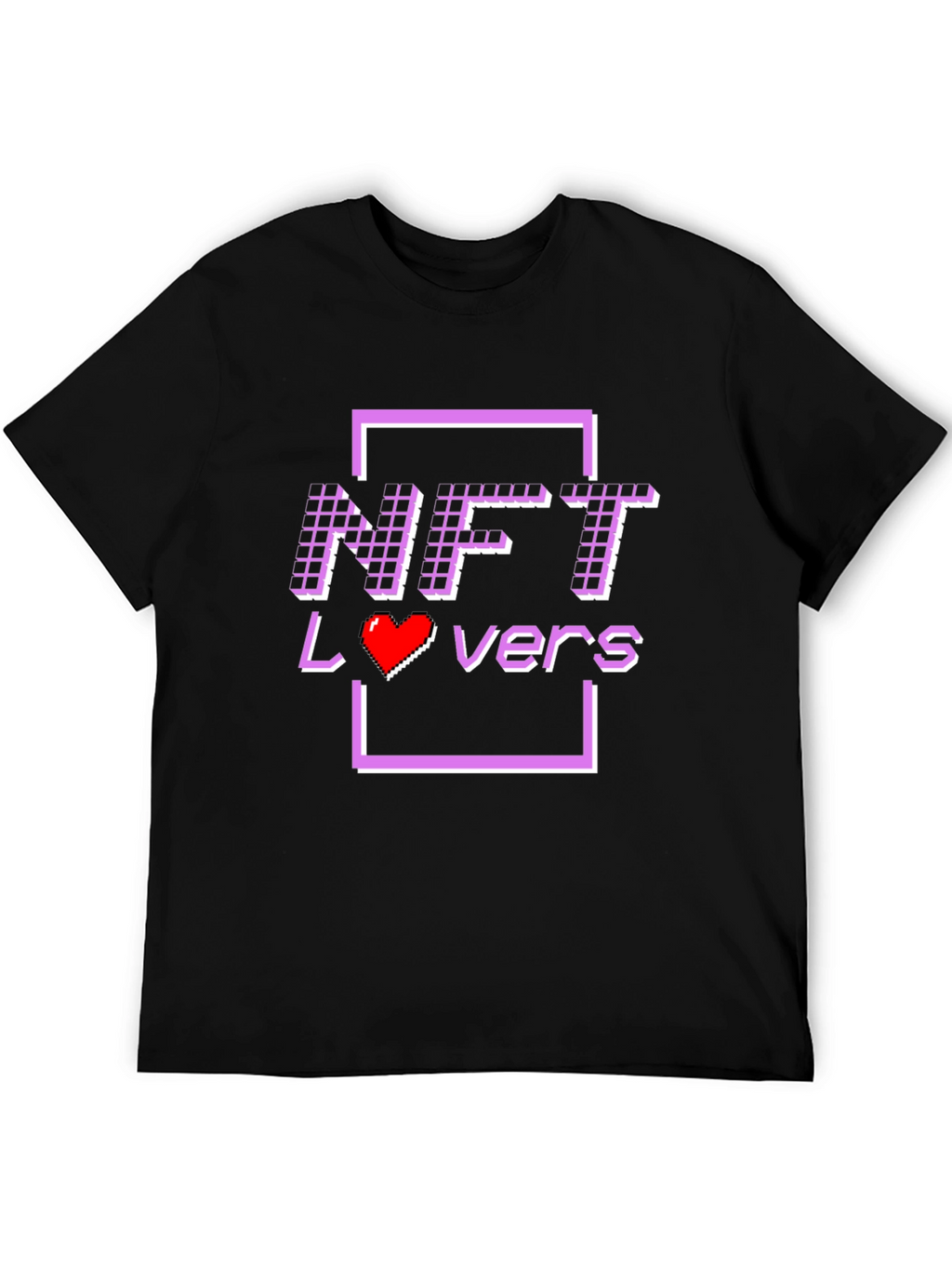 NFT Lovers T-Shirt - Pixelated Design