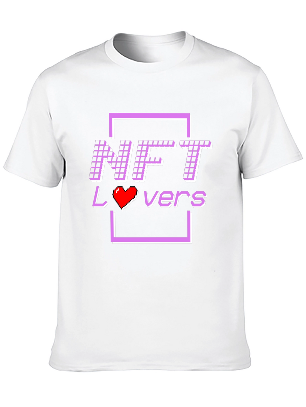 NFT Lovers T-Shirt - Pixelated Design