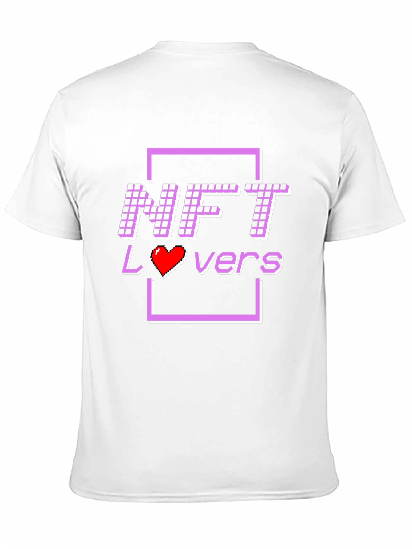 NFT Lovers T-Shirt - Pixelated Design