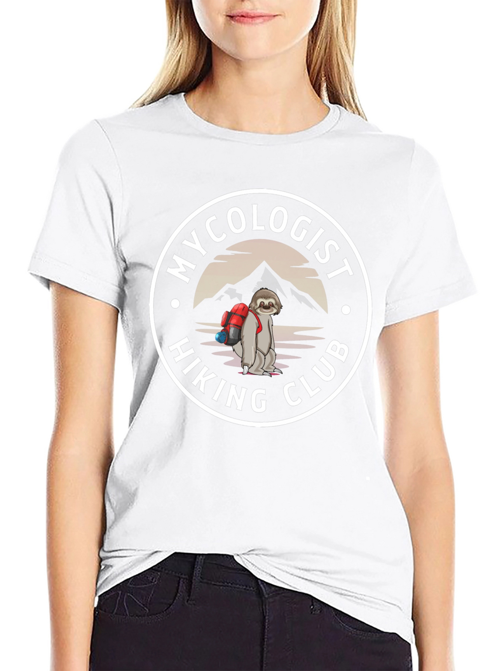 Mycologist Hiking Club Sloth T-Shirt