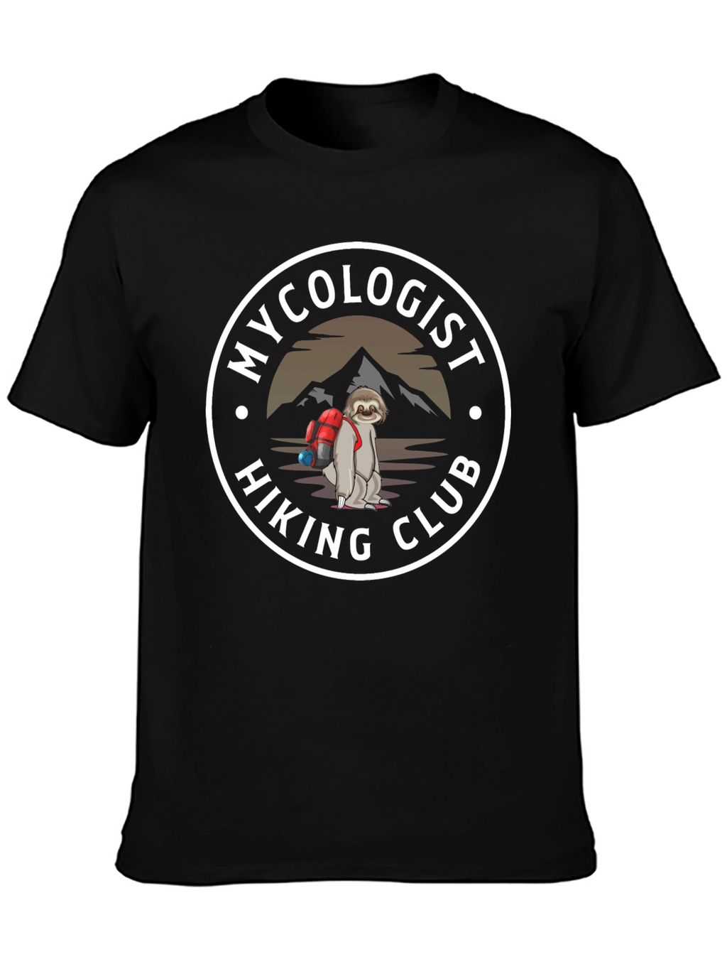 Mycologist Hiking Club Sloth T-Shirt