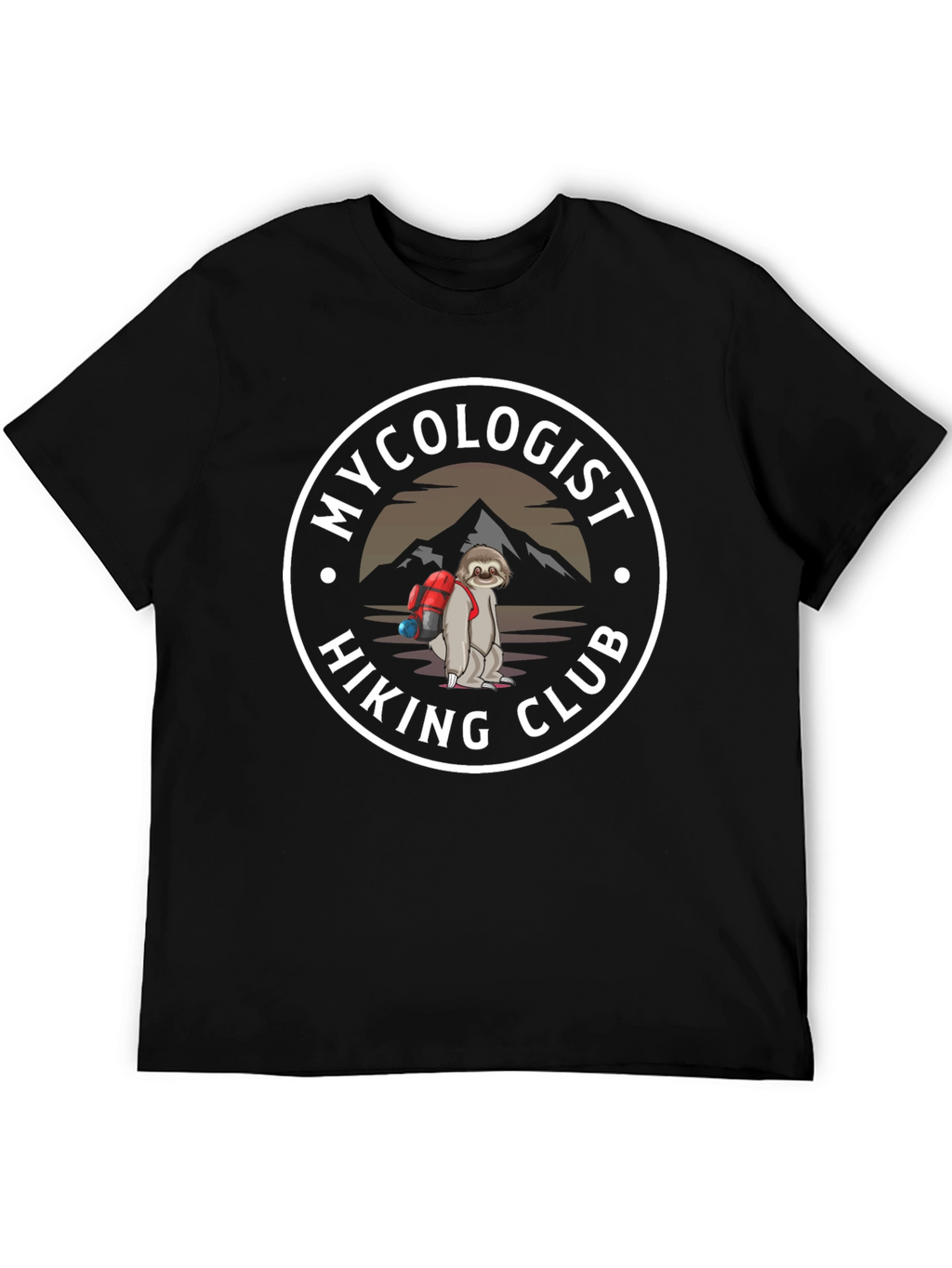 Mycologist Hiking Club Sloth T-Shirt