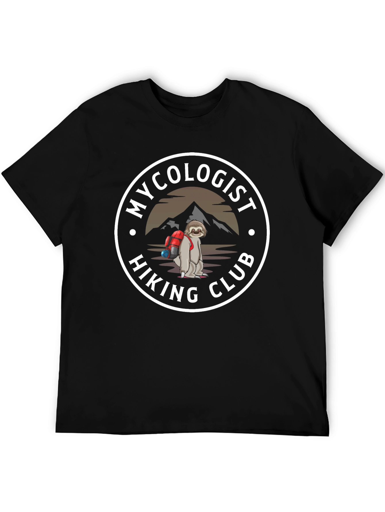 Mycologist Hiking Club Sloth T-Shirt