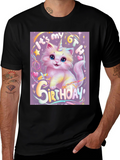 Unicorn Kitty 6th Birthday T-Shirt