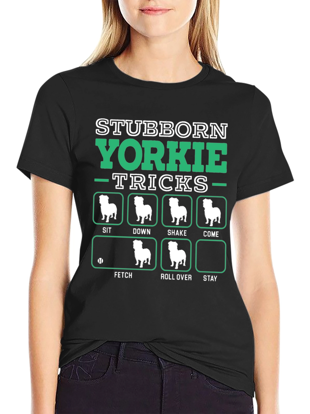 Stubborn Yorkie Tricks T-Shirt